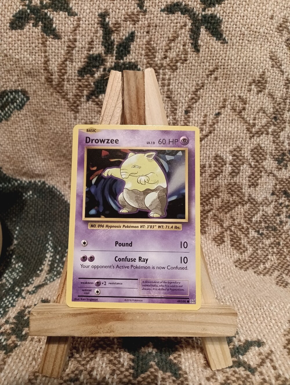 Drowzee 049/102 XY Evolution Pokemon Regular LP 2016 Edition